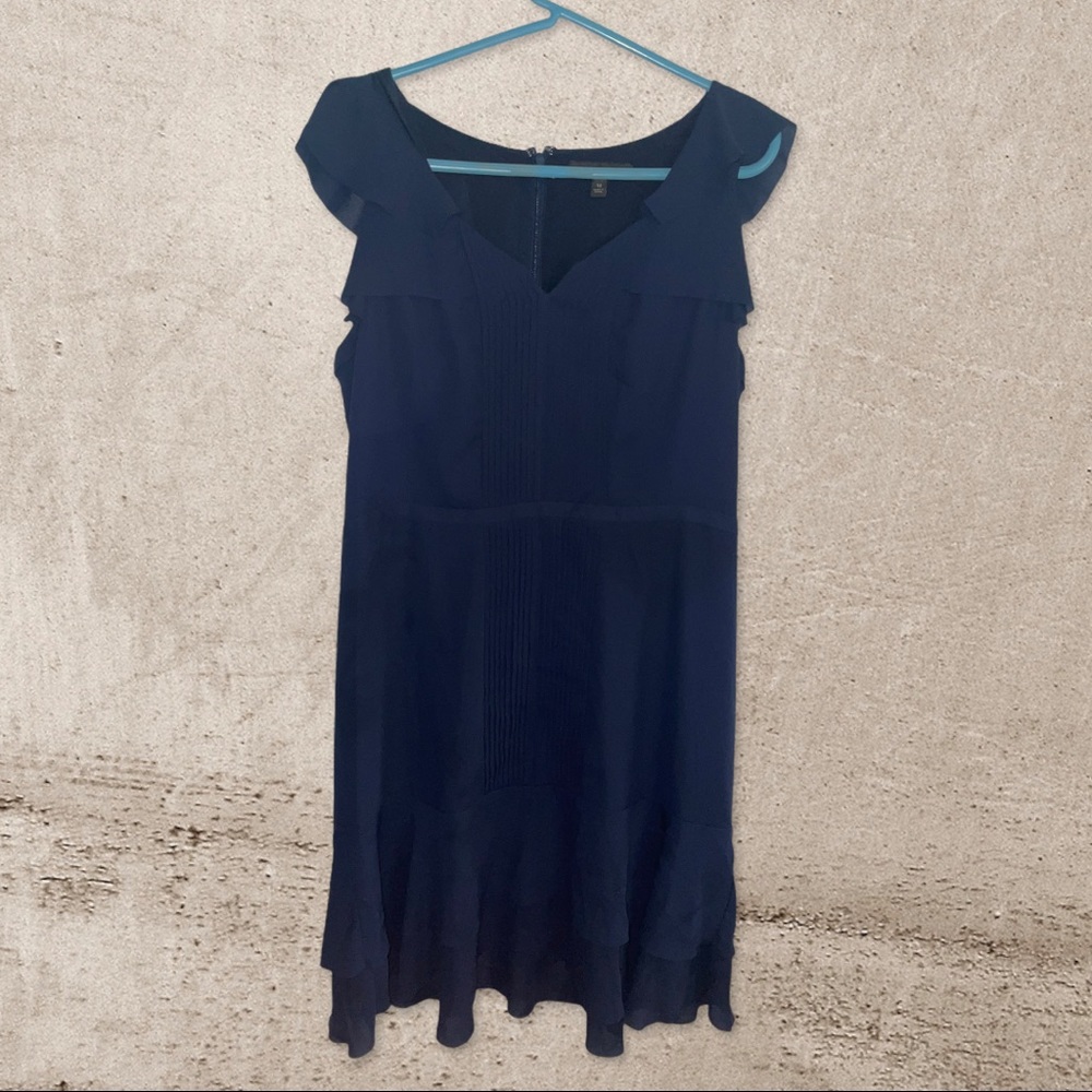 Navy blue banana republic dress